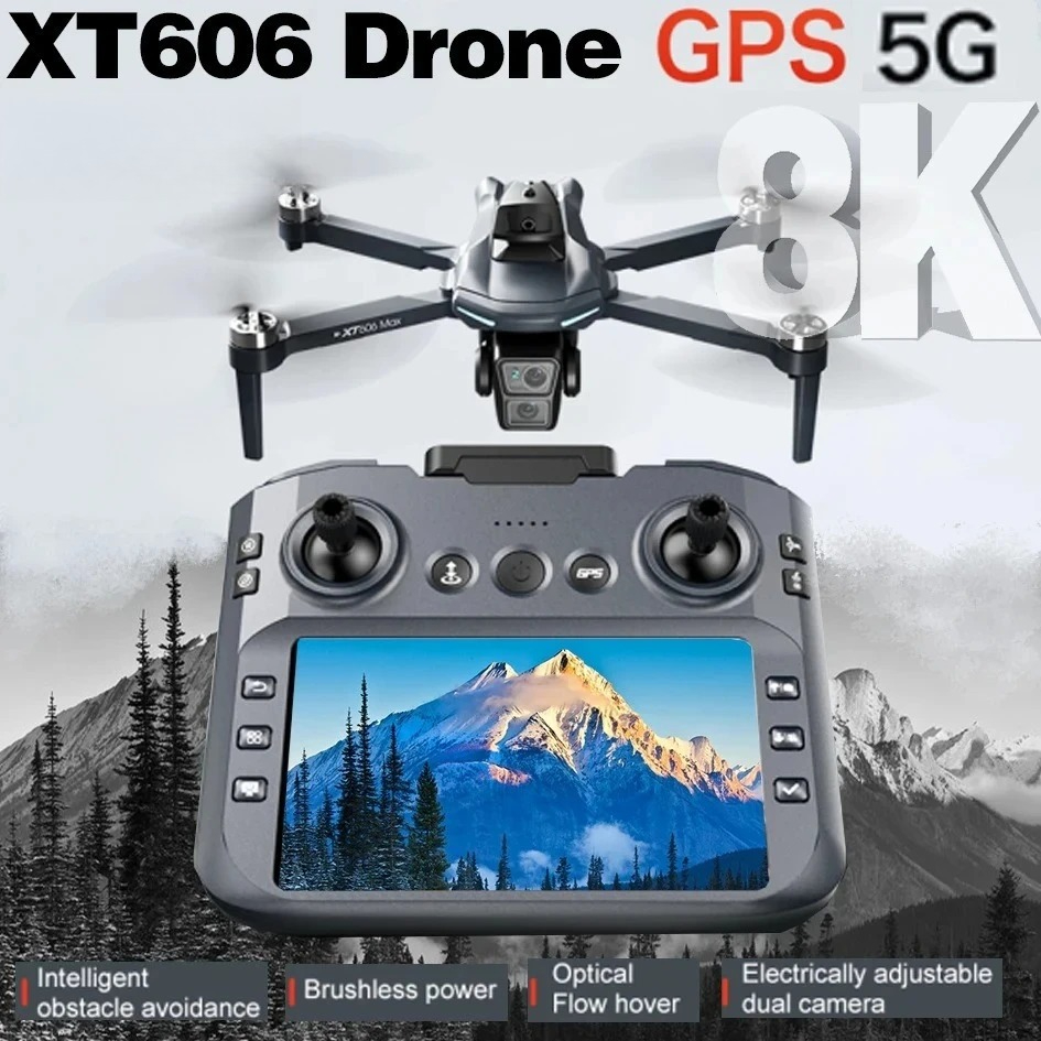 Drone Thermal Imaging - โดรนรุ่น Original XT606 ระดับมืออาชีพ กล้อง 8K