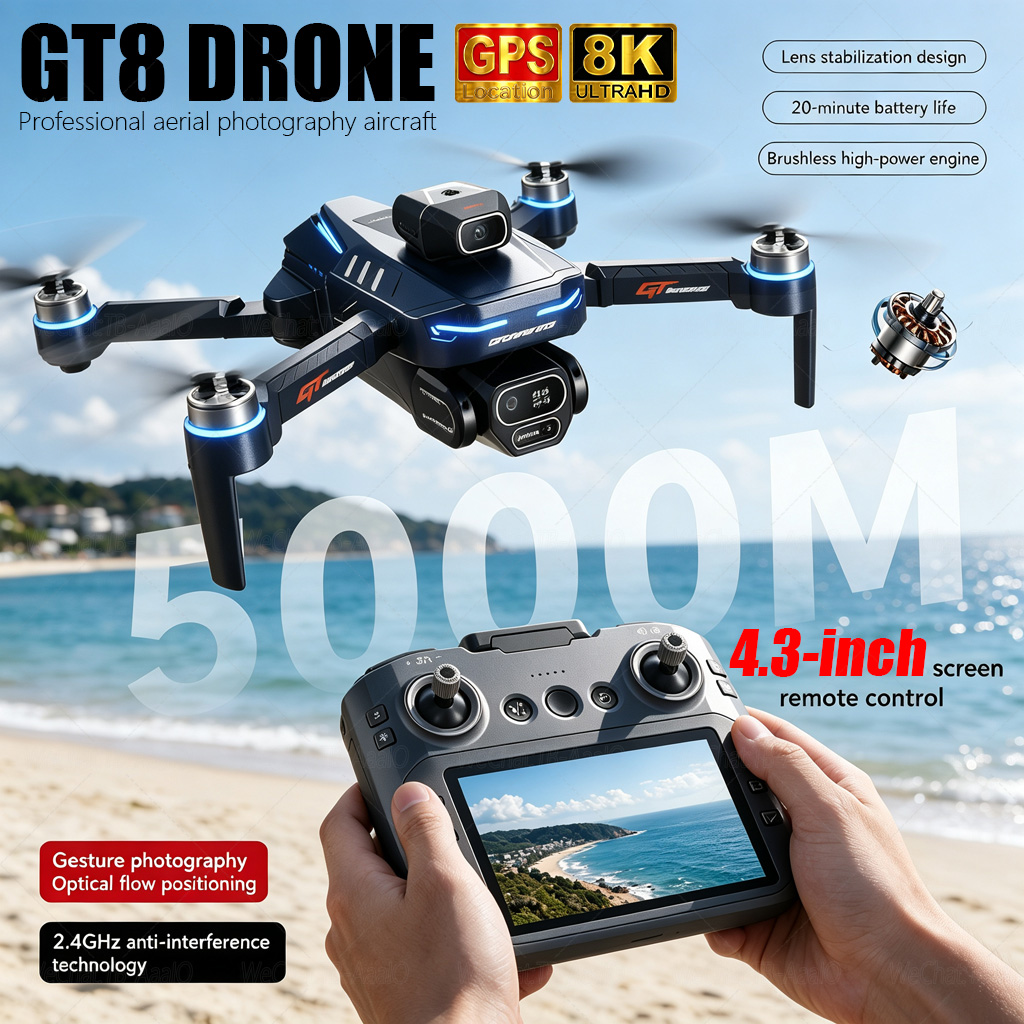 Drone Photogrammetry - โดรน NEW GT8 HD RC 4K