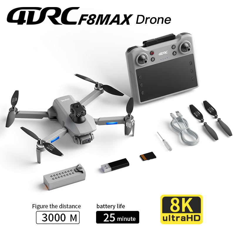 Drone Lidar - โดรน F8 MAX GPS ระดับมืออาชีพ กล้อง