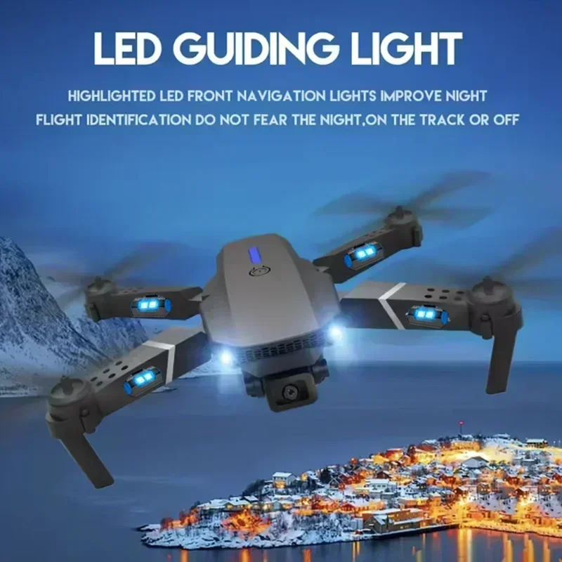 E88 Pro WIFI FPV Droneมุมกว้าง - Drone Lidar บทวิจารณ์และราคา